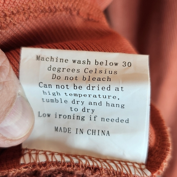 Saukole Womens Orange Long line Over Shirt Sz L Front Pockets Front Button down - Picture 11 of 14